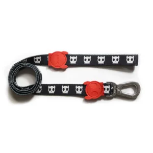 black leash skull for dogs