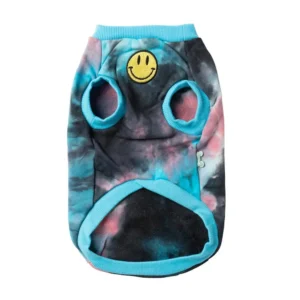 FuzzYard Μπλούζα Σκύλου Smiley Tie-rus Μπλε Small Μήκος Ράχης 36cm - Image 3